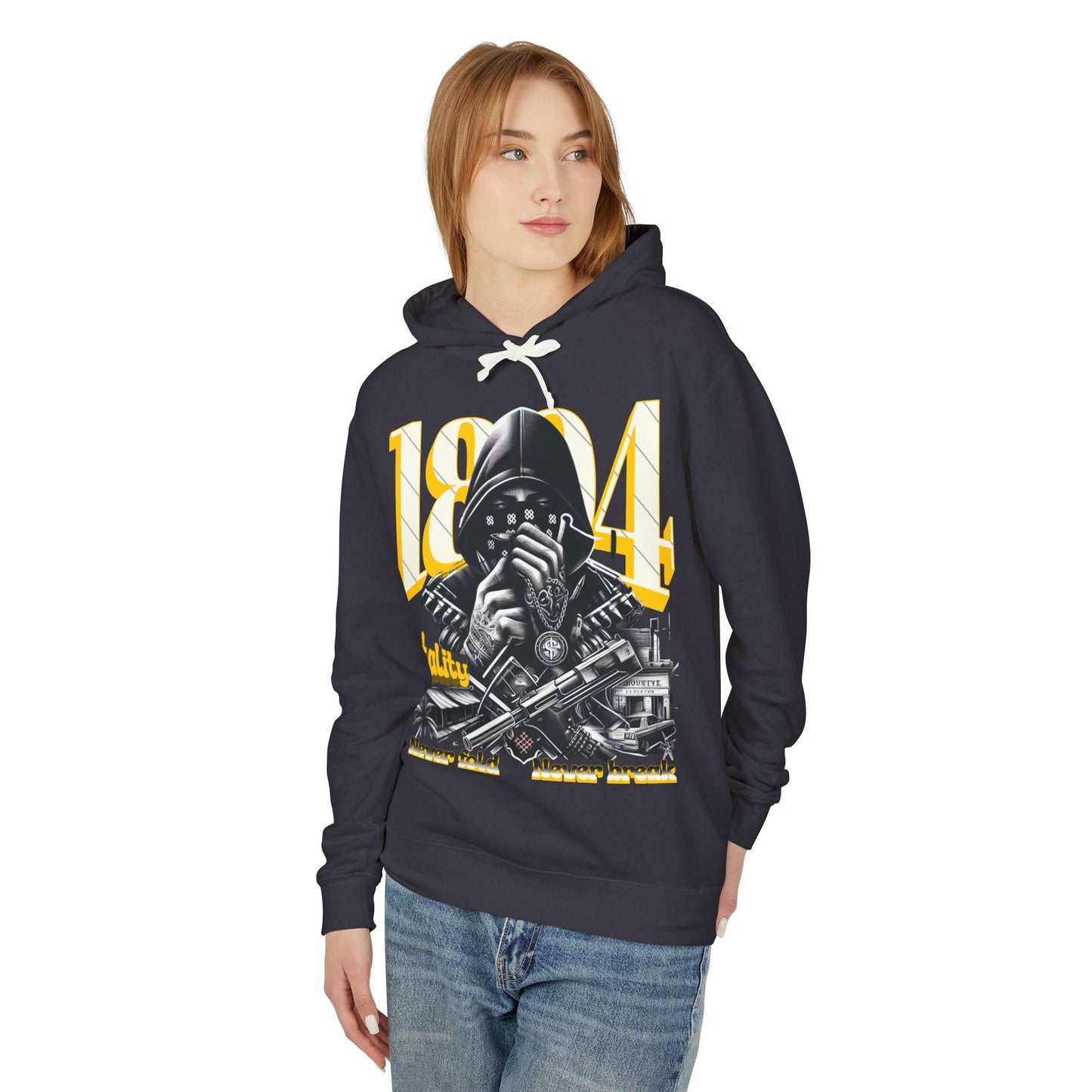 Hooded Sweatshirt - 1804 Mentality Lightweight Unisex Design