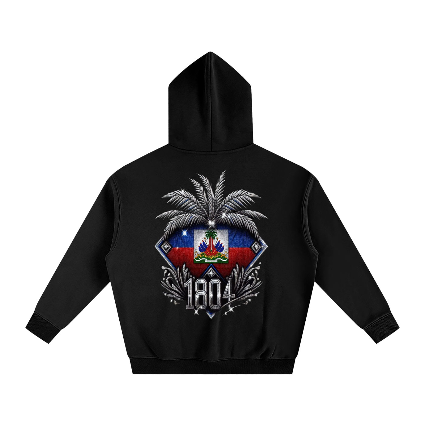 Oversize Fleeced Hoodie Neg mawon