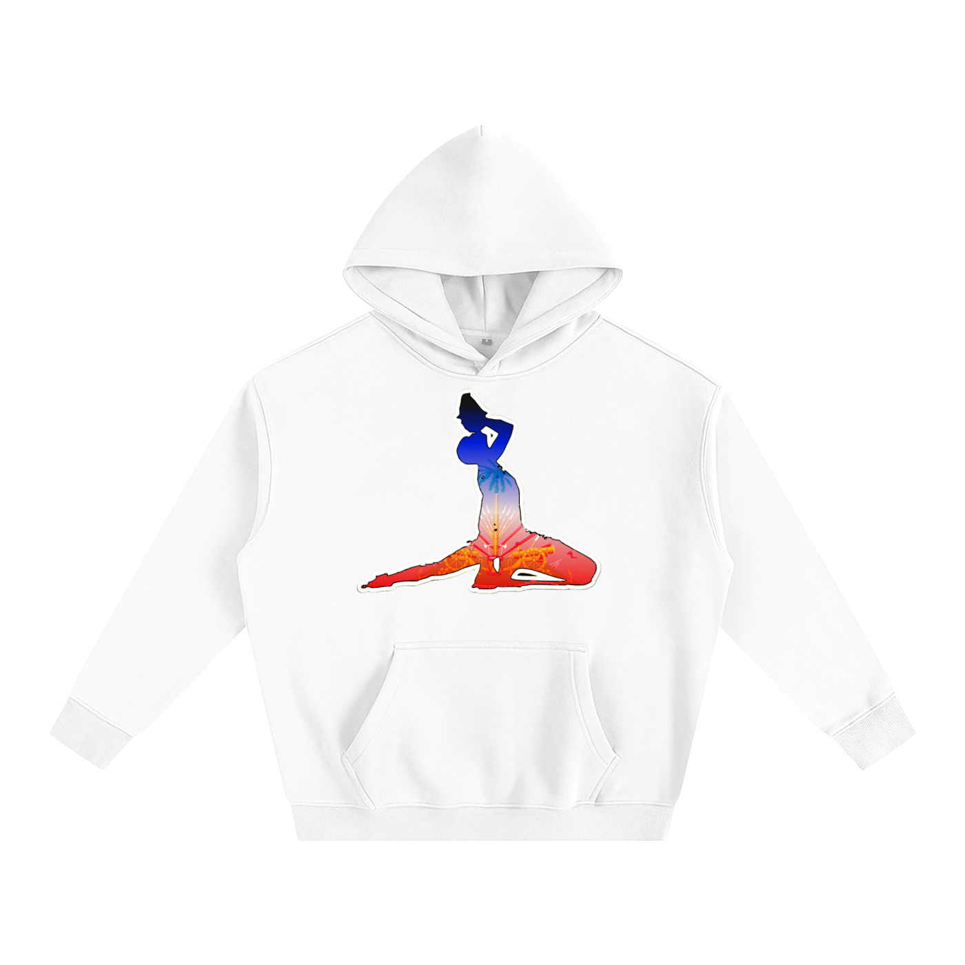 Oversize Fleeced Hoodie Neg mawon