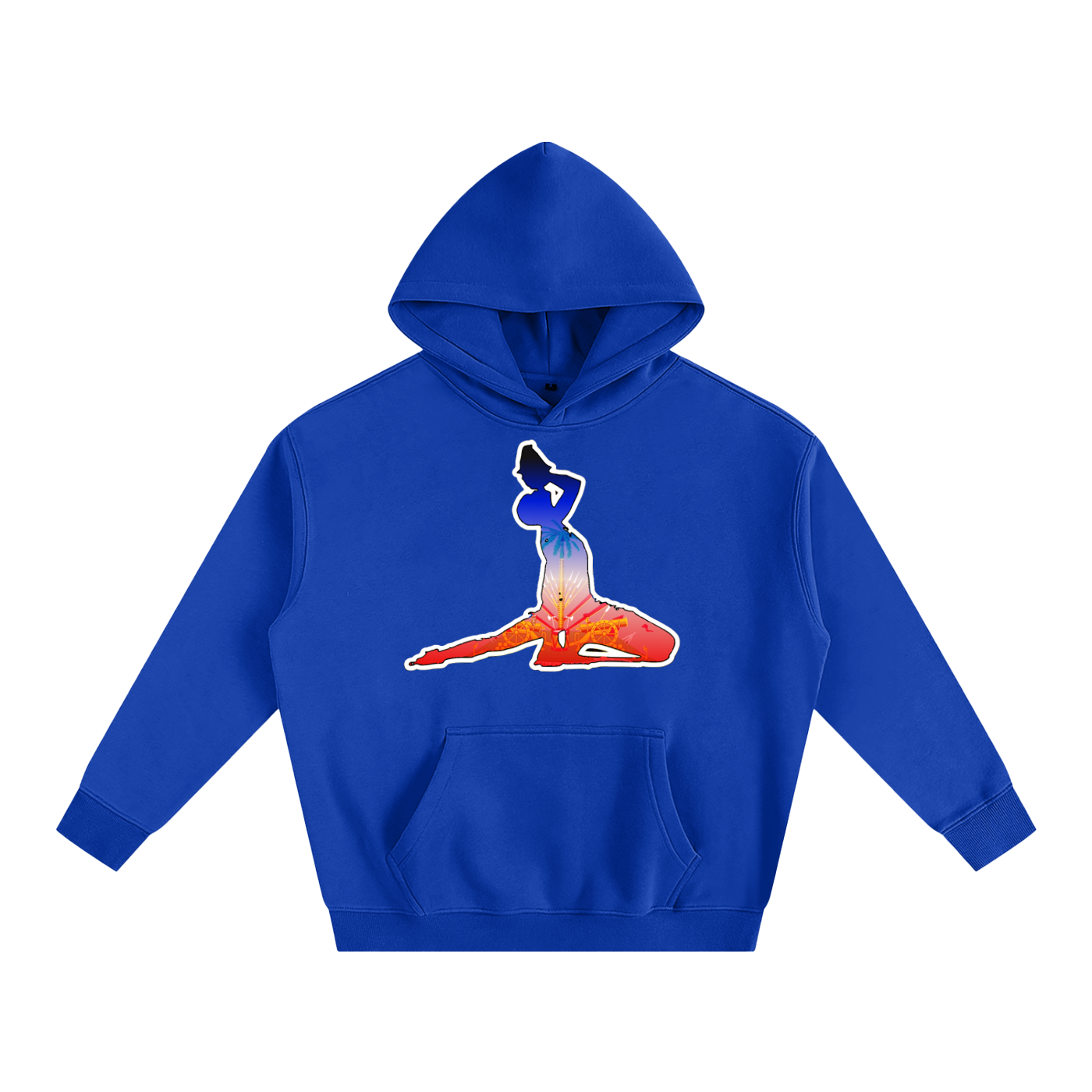 Oversize Fleeced Hoodie Neg mawon