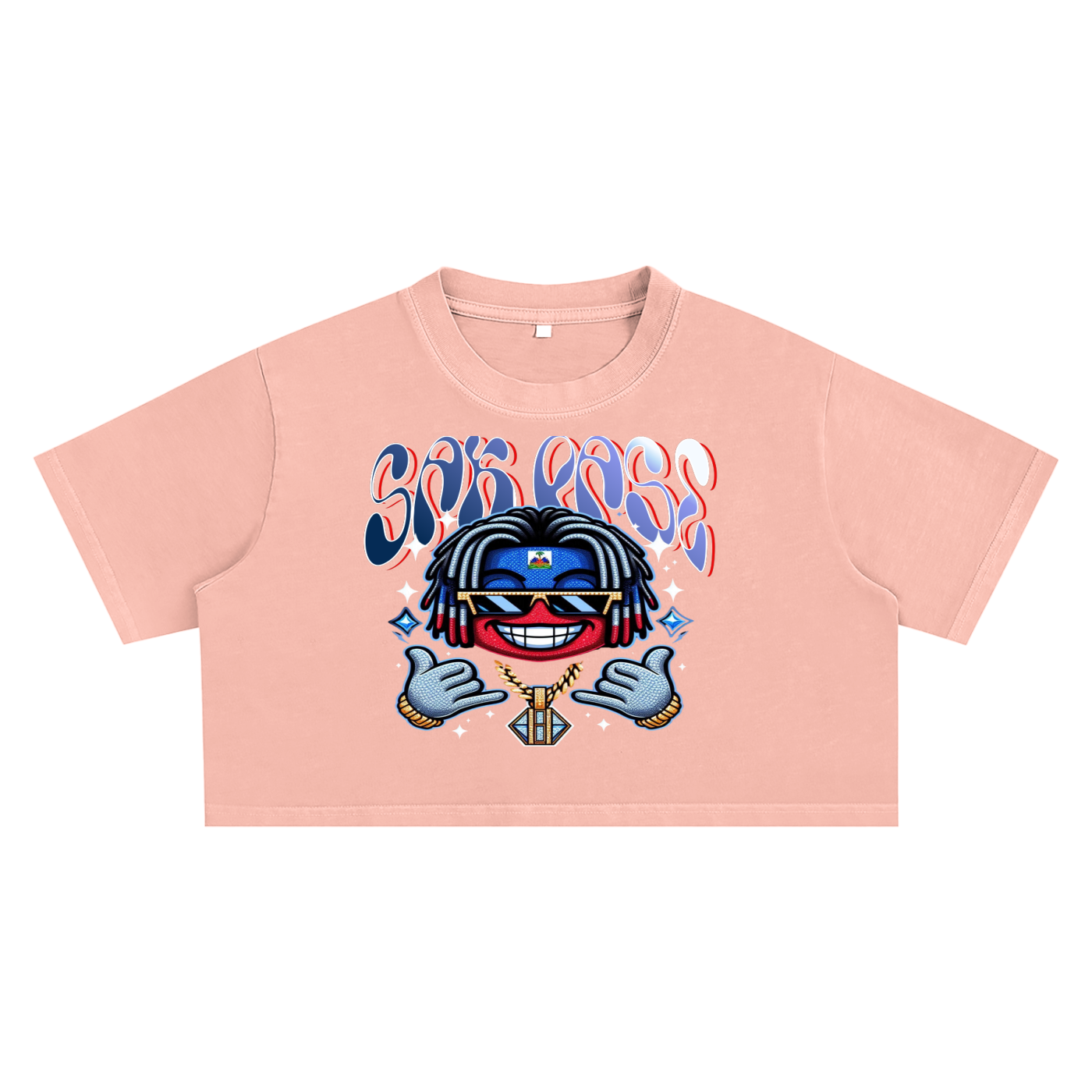 Snow Washed Crop Top