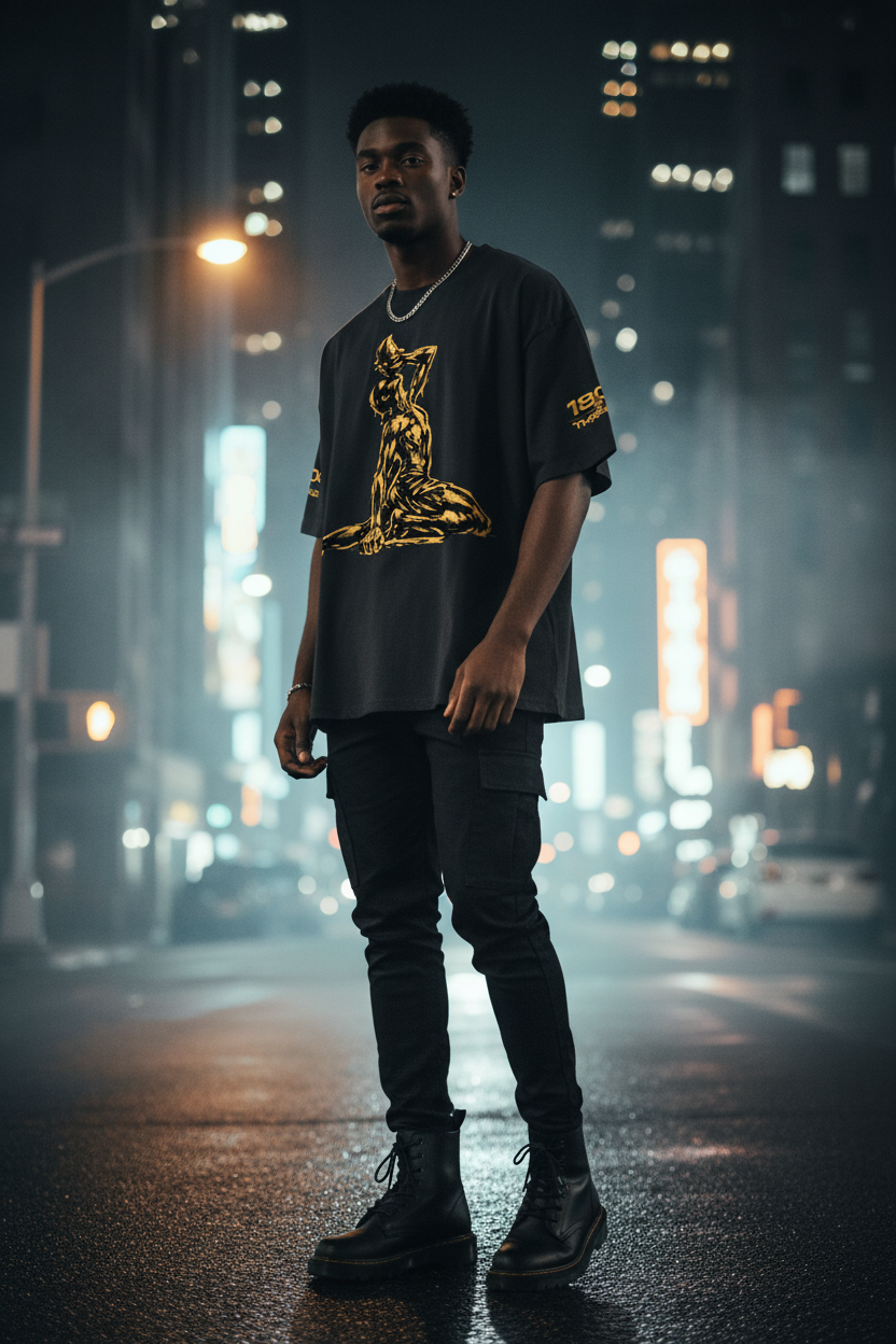 Streetwear Loose Drop Shoulder T-Shirt