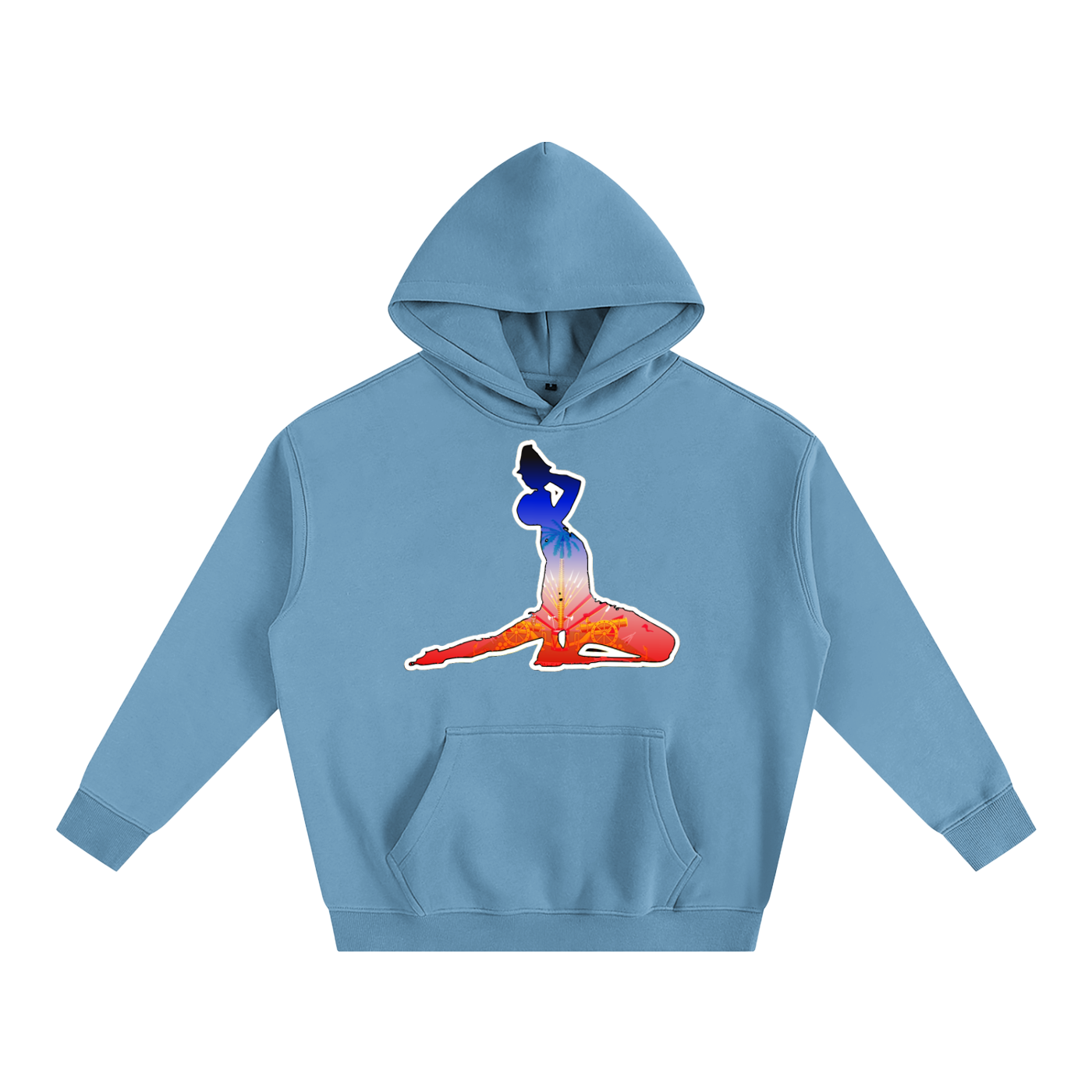 Oversize Fleeced Hoodie Neg mawon