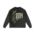 Acid Wash Oversize Long Sleeve T-Shirt 2
