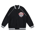 Contrast Trim Raglan Varsity Jacket 1