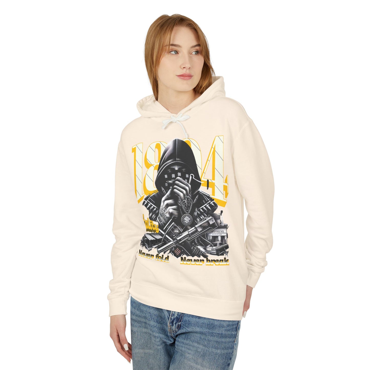 Hooded Sweatshirt - 1804 Mentality Lightweight Unisex Design