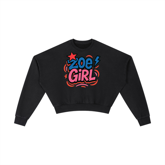 Vintage Washed Cropped Sweatshirt