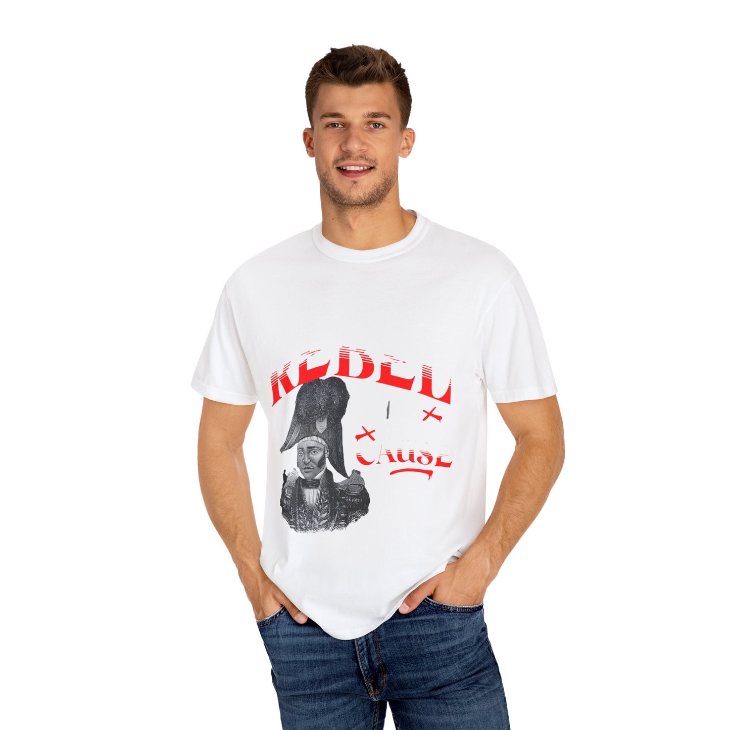 Graphic T-Shirt Rebel with a Cause Jean Jaques Dessaline Unisex Tee