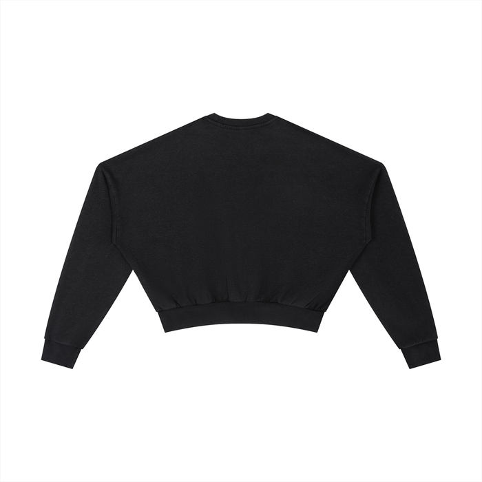Vintage Washed Cropped Sweatshirt lifestyle