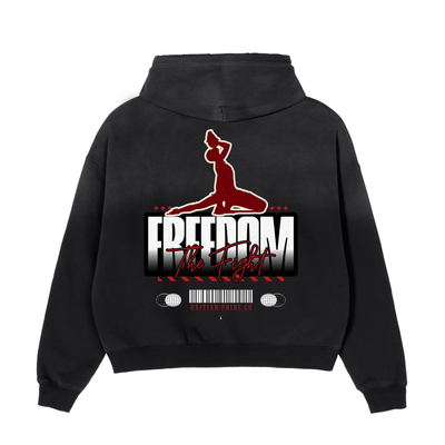 Frayed Sunfade Boxy Hoodie alt