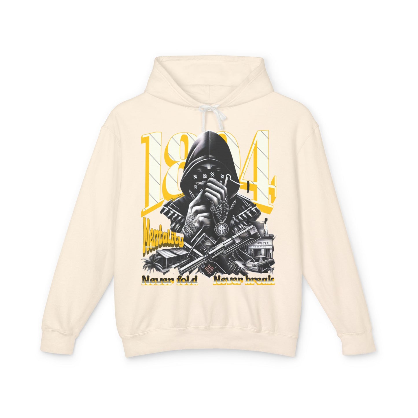 Hooded Sweatshirt - 1804 Mentality Lightweight Unisex Design