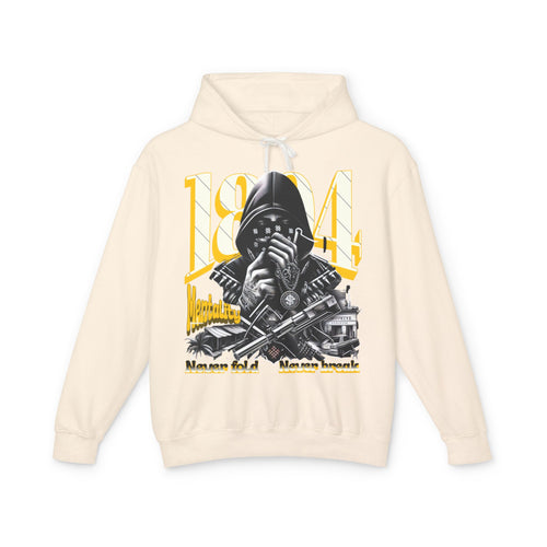 Hooded Sweatshirt - 1804 Mentality Lightweight Unisex Design - alternate view