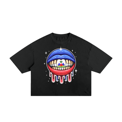 Z_Classic Frayed Boxy Tee