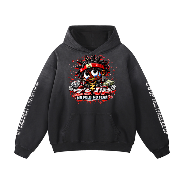 Z'UP Heavyweight Sunfade Oversized Hoodie — view 2