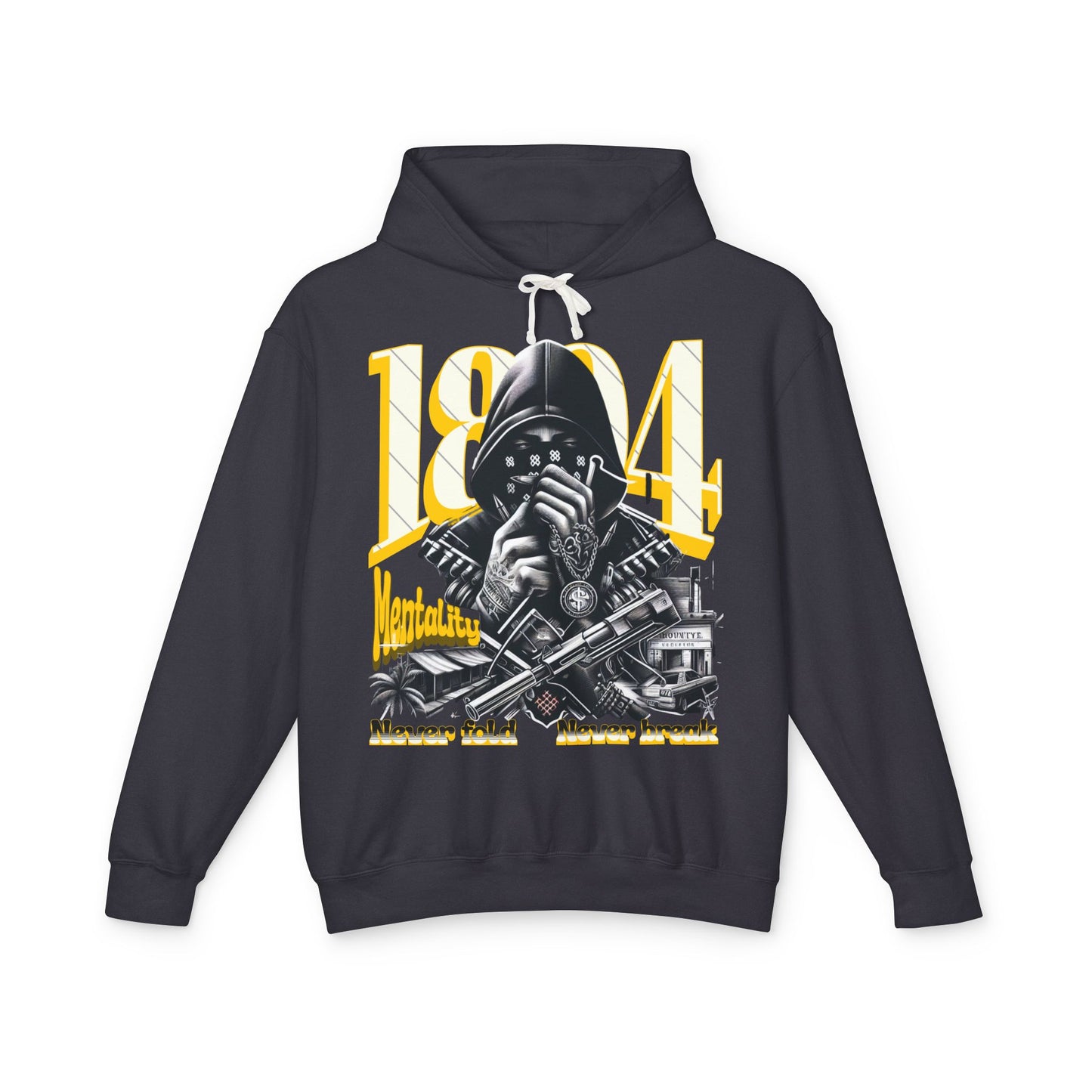 Hooded Sweatshirt - 1804 Mentality Lightweight Unisex Design