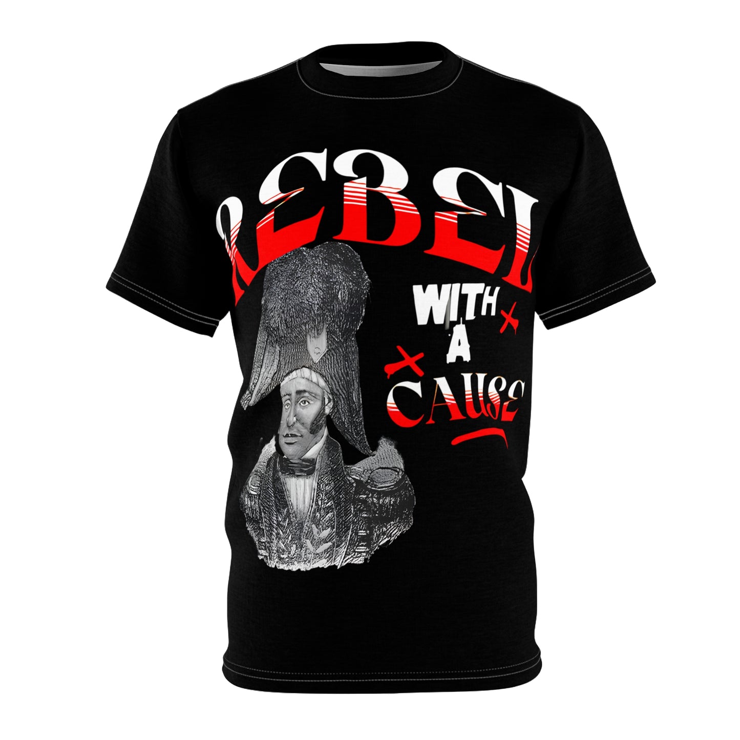 Tee: Rebel With A Cause 1804 Threads Unisex Cut & Sew Tee