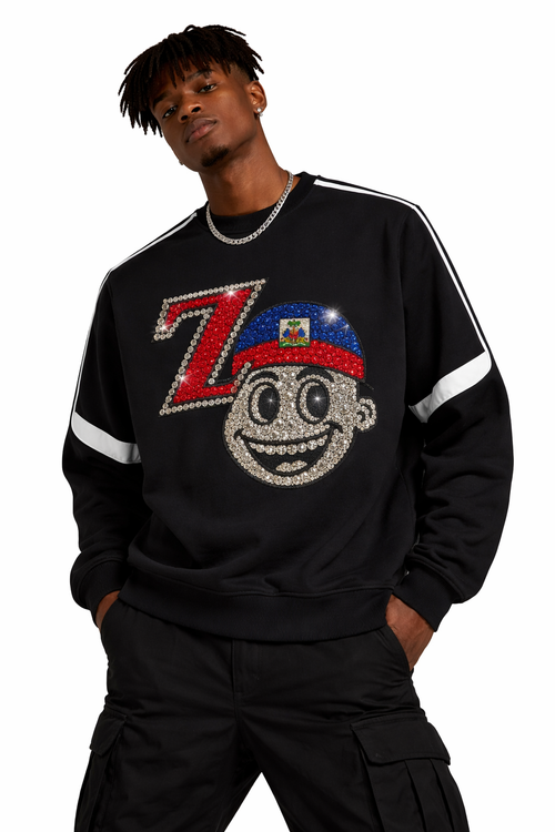 Zoe 1804 Rhinestone Crewneck