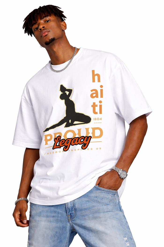 Haiti Proud Legacy Tee lifestyle