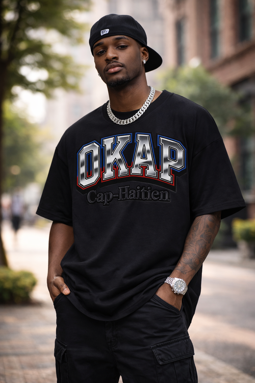 OKAP Cap-Haïtien Tee – Black Edition 🇭🇹