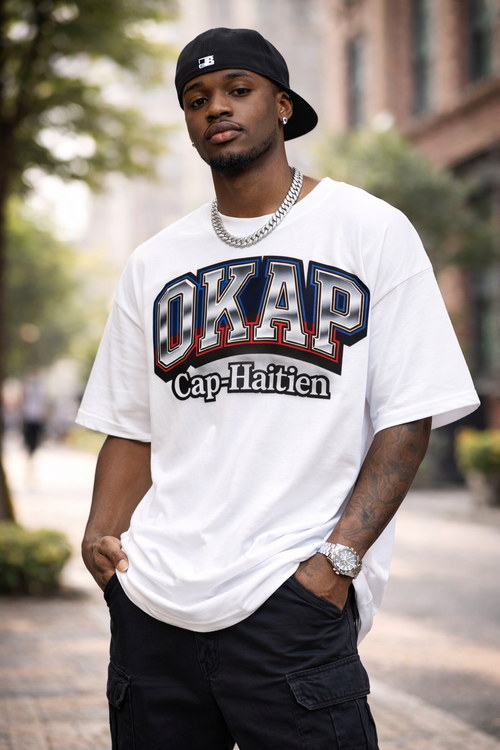 OKAP Cap-Haïtien Tee – Black Edition 🇭🇹 - alternate view