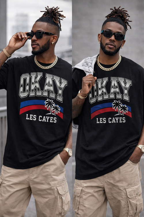 OKAY "Les Cayes"  Tee - alternate view