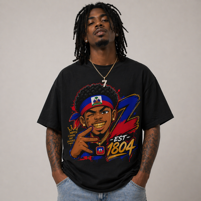1804 Legacy Tee – Haitian Pride Streetwear Graphic Shirt alt