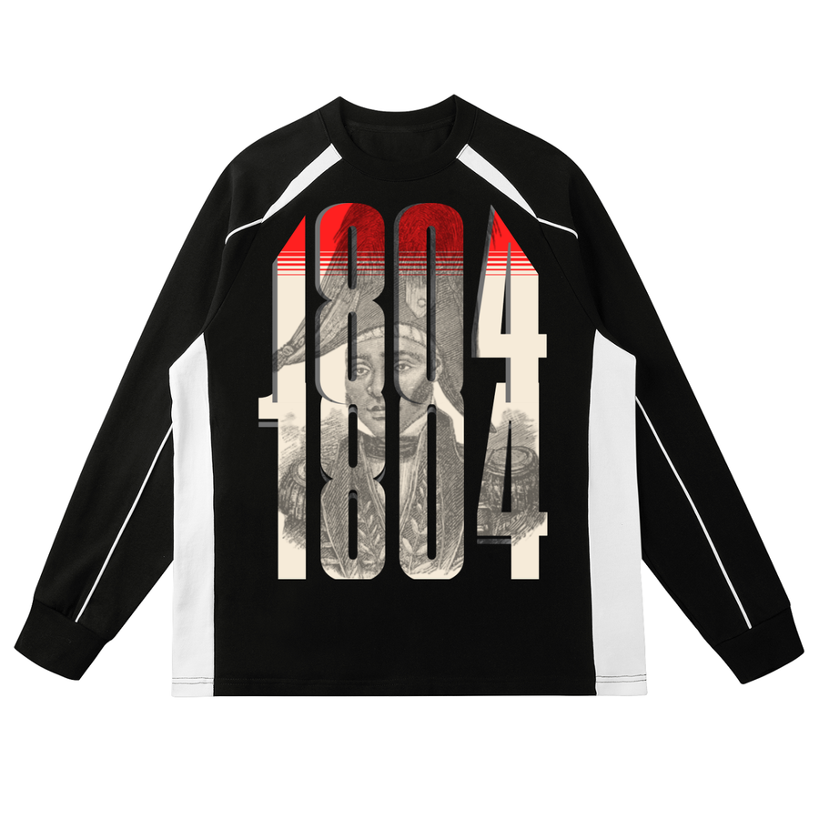 1804 Contrast Panel Raglan Sweatshirt
