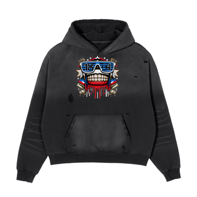 Frayed Sunfade Boxy Hoodie alt