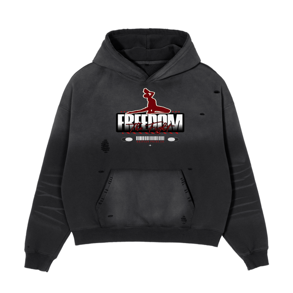 Frayed Sunfade Boxy Hoodie