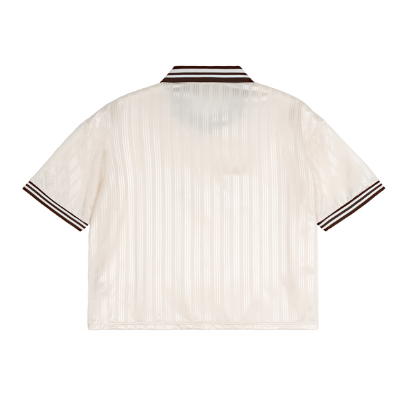 Contrast Stripes Polo Collar T-Shirt — view 2